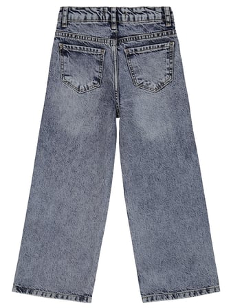 Civil Girls Taş Baskılı 10-13 Yaş Pantolon Kot - Mavi