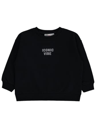 Civil Girls Basic 2-5 Yaş Sweatshirt - Siyah