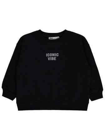 Civil Girls Basic 2-5 Yaş Sweatshirt - Siyah
