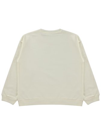 Civil Girls Basic 6-9 Yaş Sweatshirt - Ekru