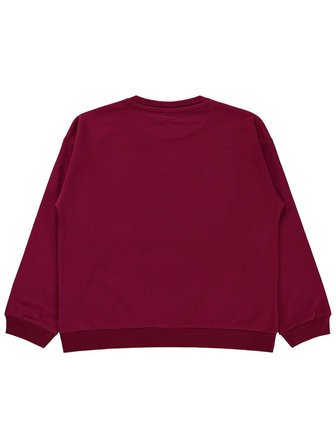 Civil Girls Basic 6-9 Yaş Sweatshirt - Bordo