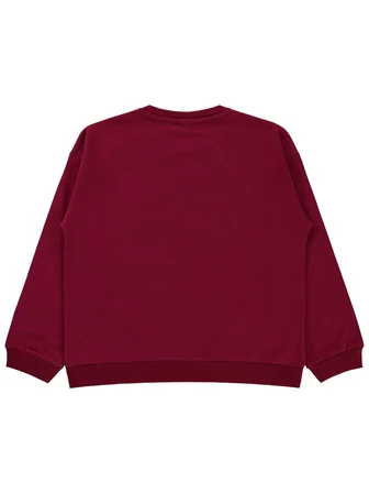 Civil Girls Basic 10-13 Yaş Sweatshirt - Bordo