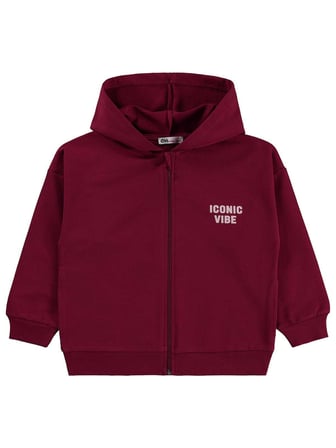 Civil Girls Basic 6-9 Yaş Hırka - Bordo