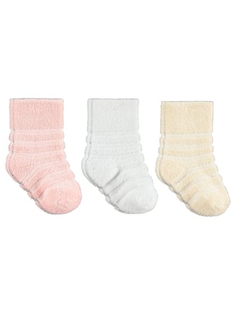 Civil Baby Çemberli Basic Havlu 6-18 Ay 3'lü Bebek Kız Çorap Set