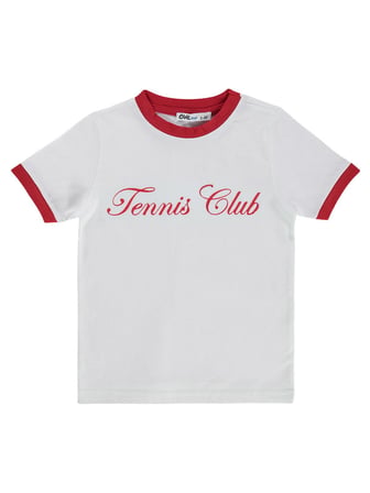 Civil Boys Tennis Club Baskılı 2-5 Yaş Tişört - Kırmızı