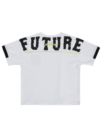 Civil Boys Future Baskılı 10-13 Yaş Tişört - Beyaz