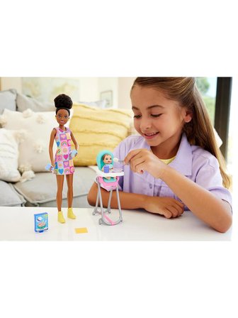 Barbıe Bebek Bakıcısı Bebeği Ve Aksesuarları Oyun Setleri - Pembe Standart