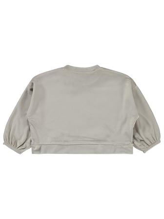 Civil Baby Fransız Kadife Fiyonklu 6-18 Ay Sweatshirt - Bej