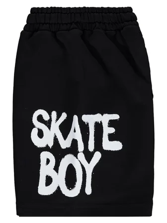 Civil Boys Skate Boy Baskılı 6-9 Yaş Kapri - Siyah