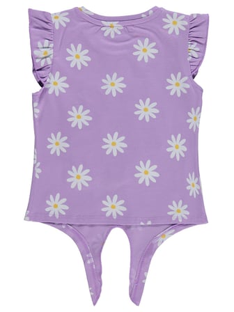 Civil Girls Papatya Desenli 2-5 Yaş Tişört - Lila