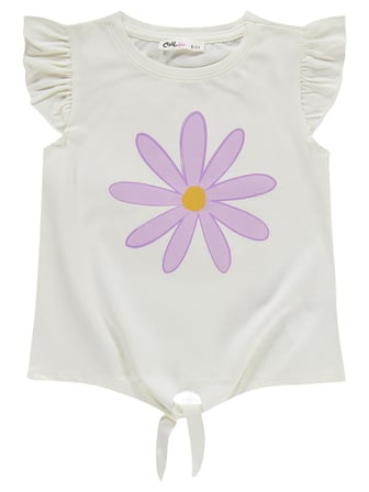 Civil Girls Papatya Desenli 6-9 Yaş Takım - Lila
