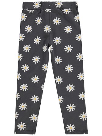 Civil Girls Papatya Desenli 6-9 Yaş Tayt - Gri