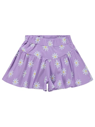 Civil Girls Papatya Desenli 6-9 Yaş Etek - Lila