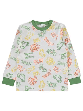Civil Boys Helikopter Baskılı 2-5 Yaş Pijama Takımı - Yeşil