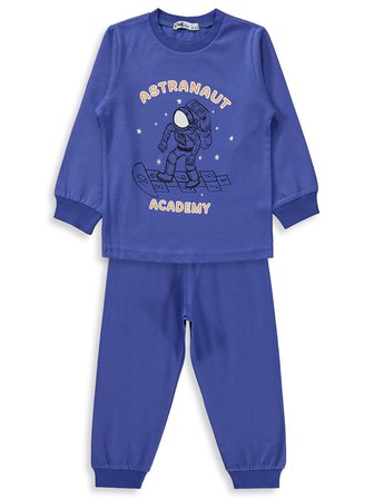 Civil Boys Astronot Baskılı 2-5 Yaş Pijama Takımı - Mavi