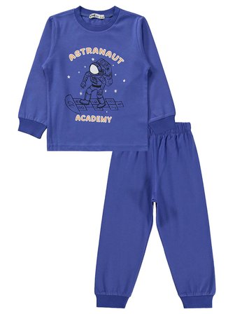 Civil Boys Astronot Baskılı 2-5 Yaş Pijama Takımı - Mavi