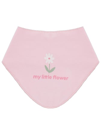 Civil Baby Çiçek Empirme Mama Önlüğü - Pembe