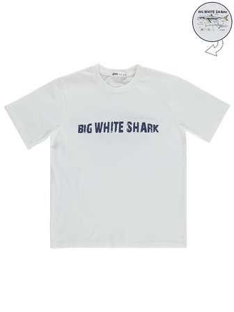 Civil Boys Big White Baskılı 6-9 Yaş Tişört - Kırık Beyaz