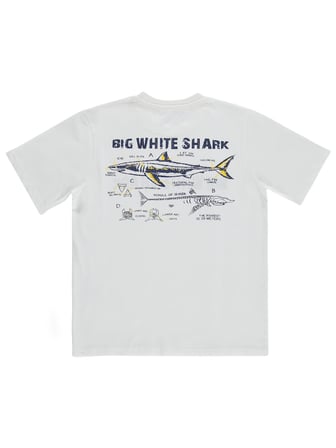 Civil Boys Big White Baskılı 10-13 Yaş Tişört - Kırık Beyaz