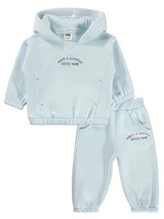 Civil Baby Good Time Tavşan Baskılı 6-18 Ay Takım - Yeşil
