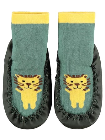 Civil Baby Lion Bebek Erkek Havlu Çarık Çorap 12-36 Ay
