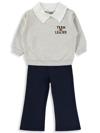 Civil Girls Team Leader 2-5 Yaş Eşofman Takımı - Ekru
