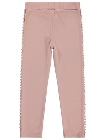 Civil Girls Dantel Detaylı 6-9 Yaş Tayt - Pembe