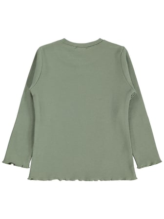 Civil Girls Çiçek Baskılı 2-5 Yaş Sweatshirt - Haki