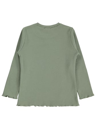 Civil Girls Çiçek Baskılı 6-9 Yaş Sweatshirt - Haki