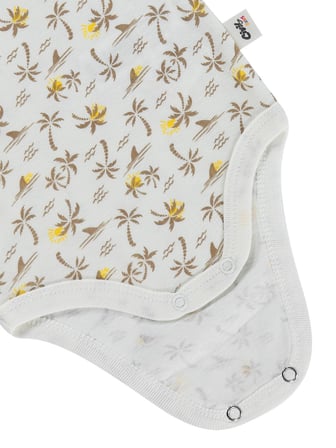 Civil Baby Palmiye Empirme 0-24 Ay Çıtçıtlı Badi - Ekru