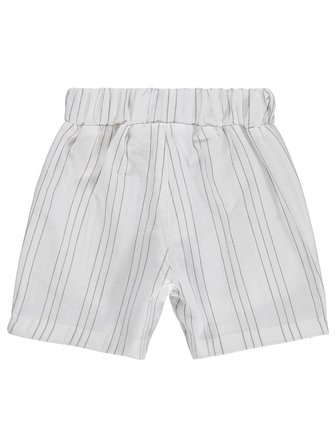 Civil Baby Çizgili 6-18 Ay Şort - Ekru