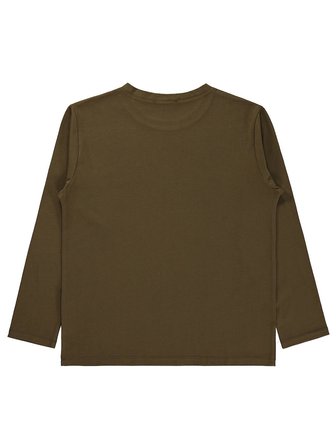 Civil Boys Basic Uzun Kol 10-13 Yaş Sweatshirt - Haki