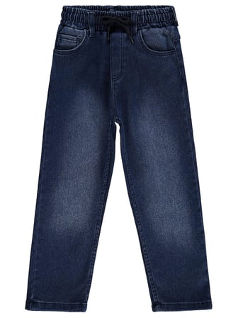 Civil Boys Beli Lastikli Jogger 10-13 Yaş Pantolon Kot - Mavi