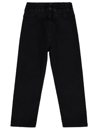 Civil Boys Beli Lastikli Jogger 10-13 Yaş Pantolon Kot - Siyah