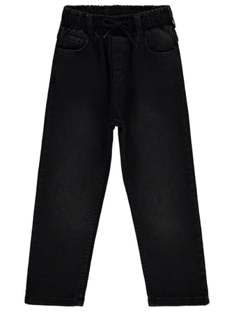Civil Boys Beli Lastikli Jogger 10-13 Yaş Pantolon Kot - Siyah