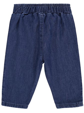 Civil Baby Fiyonk Bağcıklı 6-18 Ay Pantolon Kot - Mavi