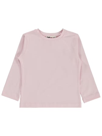 Civil Kız Çocuk Basic Sweatshirt | Likralı Süprem Uzun Kol | Okul Kreş ve Günlük Kullanım - Pudra