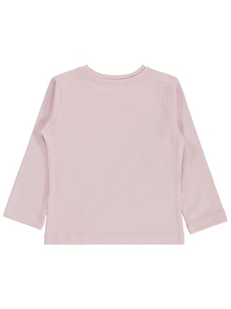 Civil Kız Çocuk Basic Sweatshirt | Likralı Süprem Uzun Kol | Okul Kreş ve Günlük Kullanım - Pudra