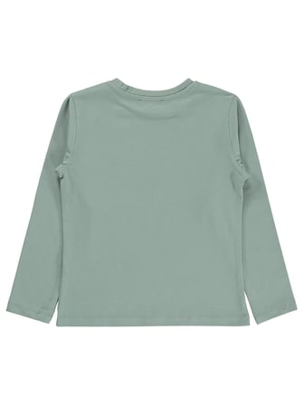 Civil Kız Çocuk Basic Sweatshirt | Likralı Süprem Uzun Kol | Okul Kreş ve Günlük Kullanım - Yeşil