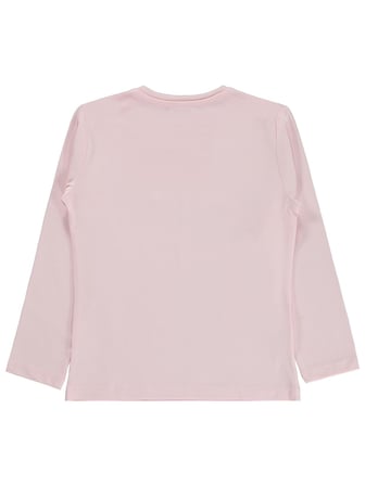 Civil Kız Çocuk Basic Sweatshirt | Likralı Süprem Uzun Kol | Okul Kreş ve Günlük Kullanım - Pudra
