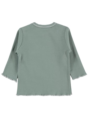 Civil Baby Fiyonklu Düz 6-18 Ay Sweatshirt - Yeşil