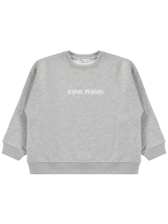 Civil Girls Iconic Person Baskılı 10-13 Yaş Eşofman Takımı - Gri