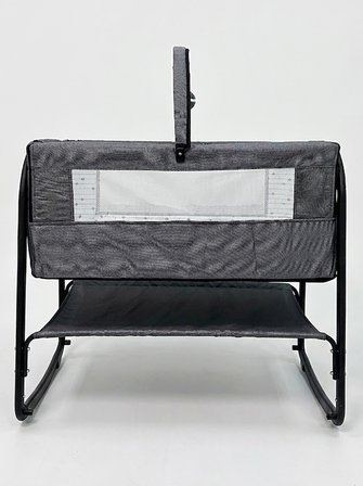 Kujju Sedef Anne Yanı Bebek Beşiği 50x90 Cm - Gri