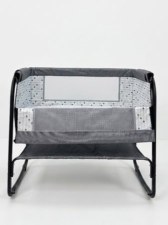 Kujju Sedef Anne Yanı Bebek Beşiği 50x90 Cm - Gri