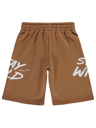 Civil Boys Stay Wild Baskılı 10-13 Yaş Kapri - Kahve