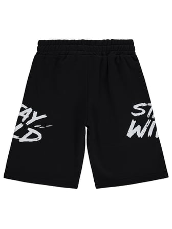 Civil Boys Stay Wild Baskılı 10-13 Yaş Kapri - Siyah