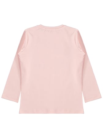 Civil Girls Tavşan Baskılı 2-5 Yaş Sweatshirt - Pudra
