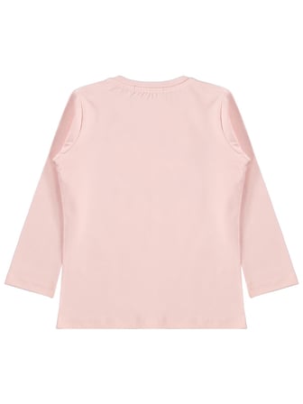 Civil Girls Tavşan Baskılı 6-9 Yaş Sweatshirt - Pudra