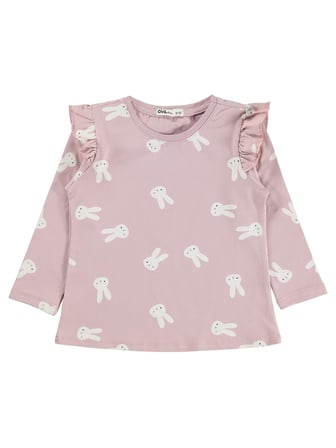 Civil Girls Tavşan Desenli 2-5 Yaş Sweatshirt - Lila
