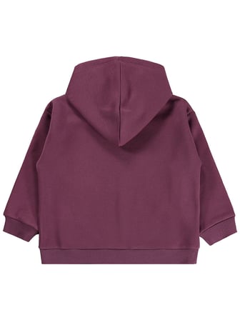 Civil Kız Çocuk Kanguru Cepli Fırfırlı Sweatshirt | 3 İp Uzun Kol | Okul Kreş ve Günlük Kullanım - Lila